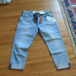 Moussy Light Blue Straight Leg Jeans